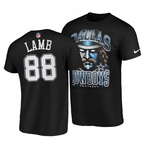 Dallas Cowboys CeeDee Lamb Black Primal Fan T-Shir...