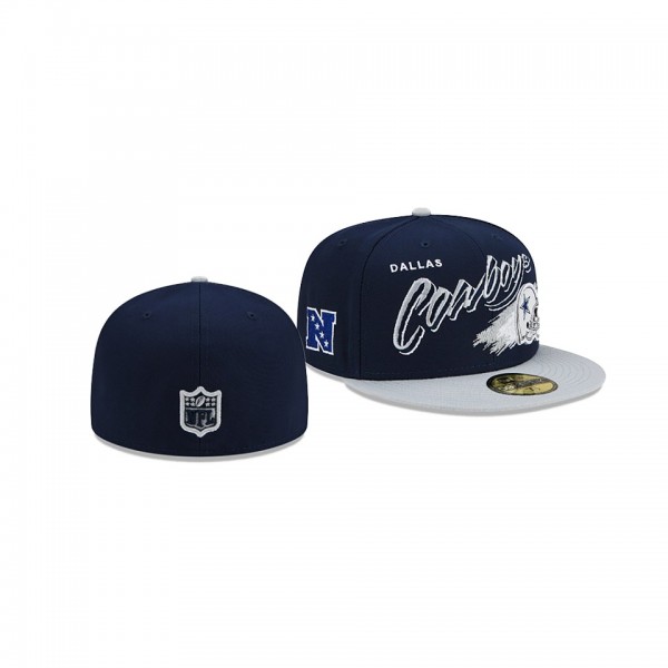 Dallas Cowboys Helmet 59FIFTY Fitted Hat - Navy