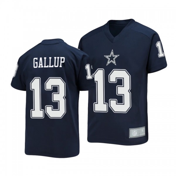 Youth Michael Gallup Cowboys Navy Name Number Ragl...