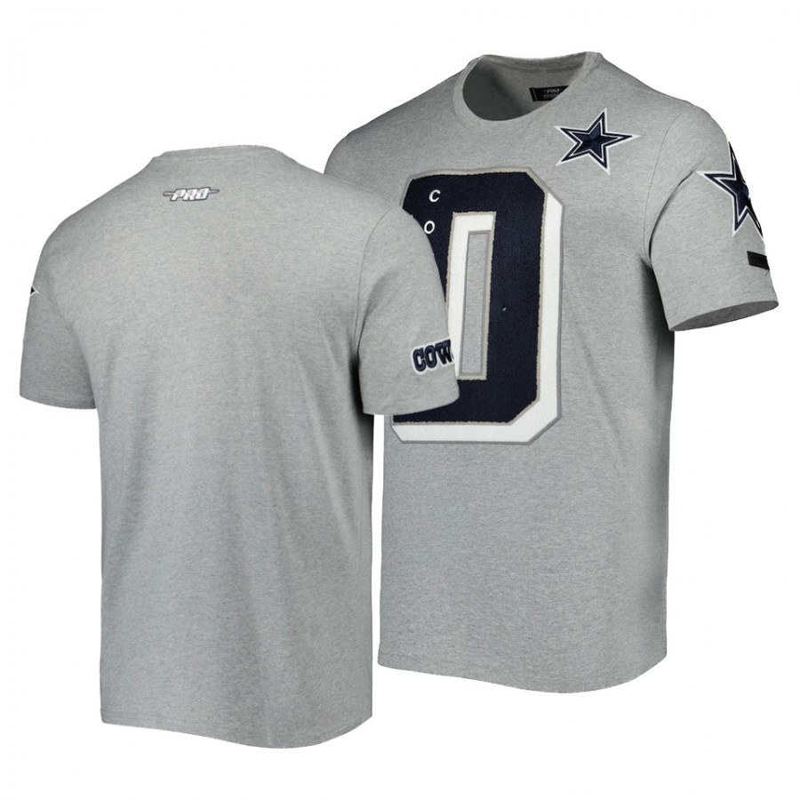 Cowboys Team Logo T-Shirt Gray Mash Up